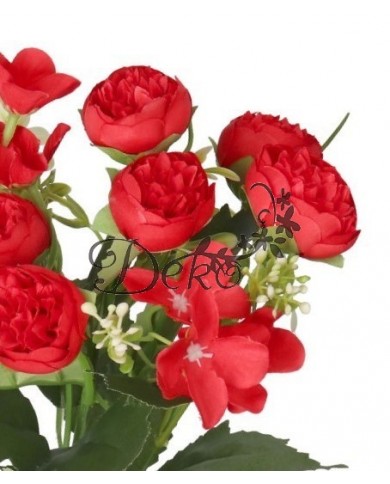 SZTUCZNE KWIATY GAŁĄZKI ROŚLINY PEONIA PIWONIA JAK ŻYWA