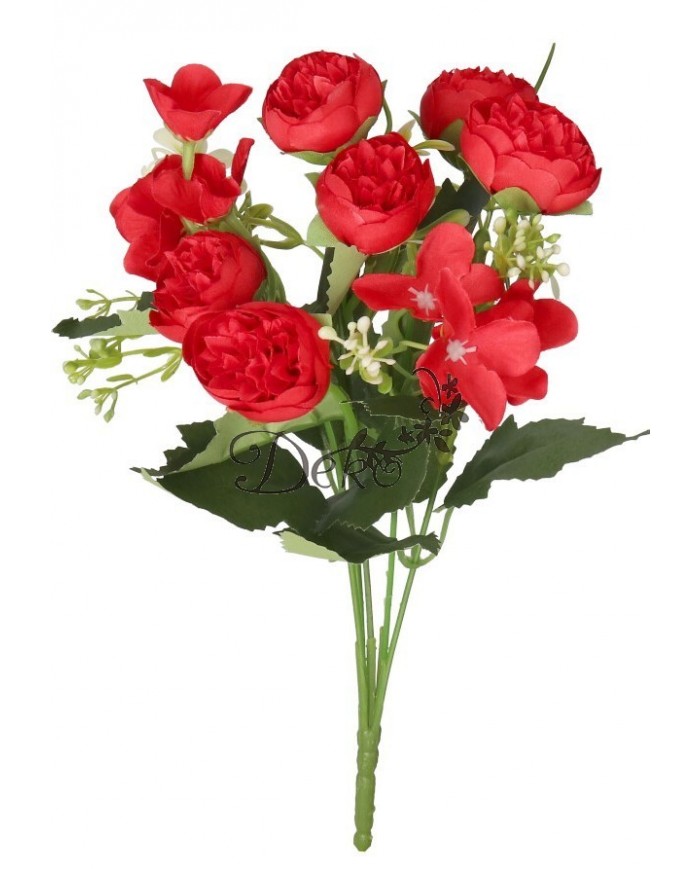 SZTUCZNE KWIATY GAŁĄZKI ROŚLINY PEONIA PIWONIA JAK ŻYWA