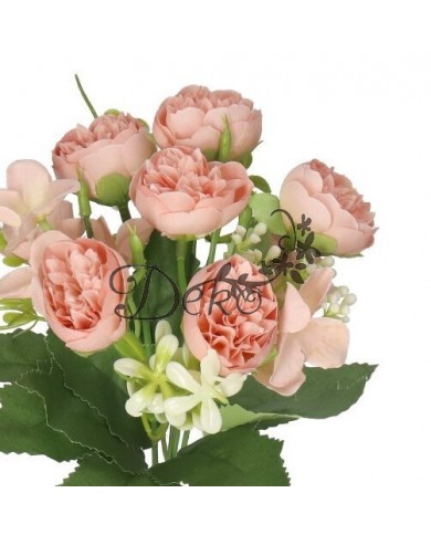 SZTUCZNE KWIATY GAŁĄZKI ROŚLINY PEONIA PIWONIA JAK ŻYWA