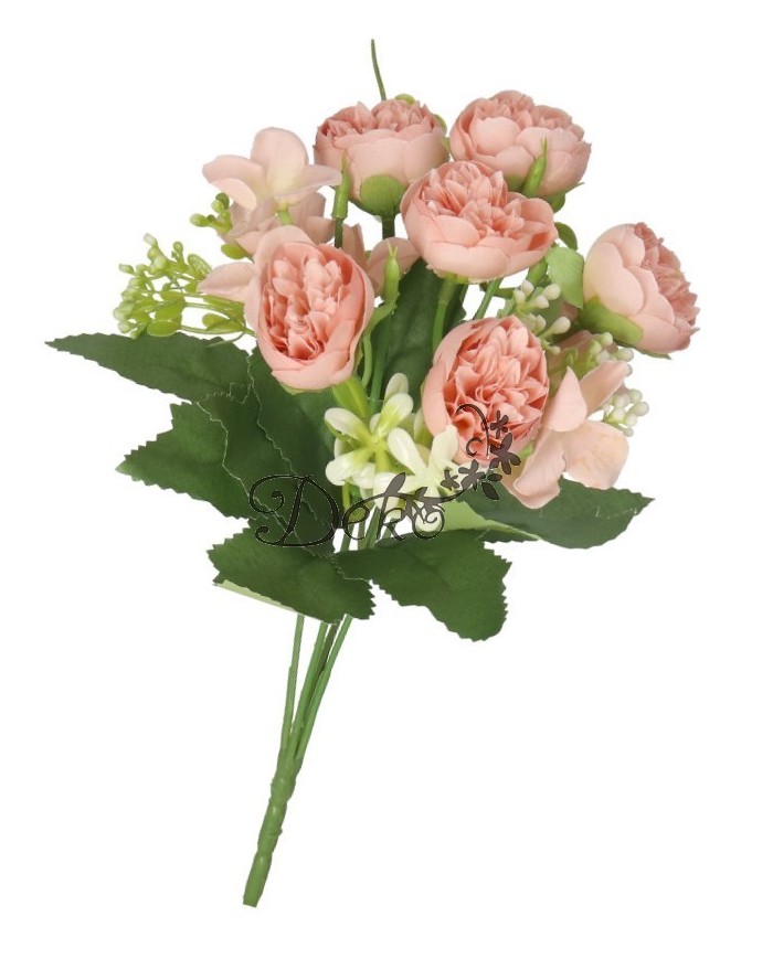SZTUCZNE KWIATY GAŁĄZKI ROŚLINY PEONIA PIWONIA JAK ŻYWA