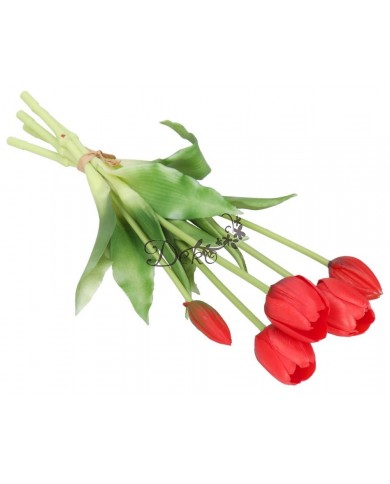 TULIPANY BUKIET TULIPANÓW GUMOWANE GUMOWE SILIKONOWE JAK ŻYWE