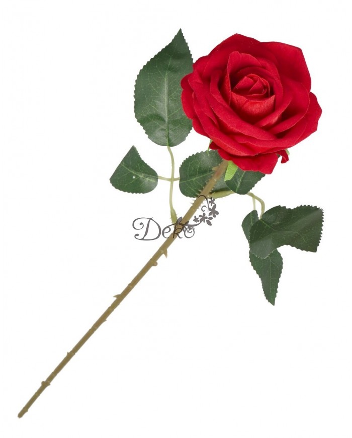 SZTUCZNE KWIATY RÓŻE RÓŻA ZAMSZOWA WELUROWA 46CM