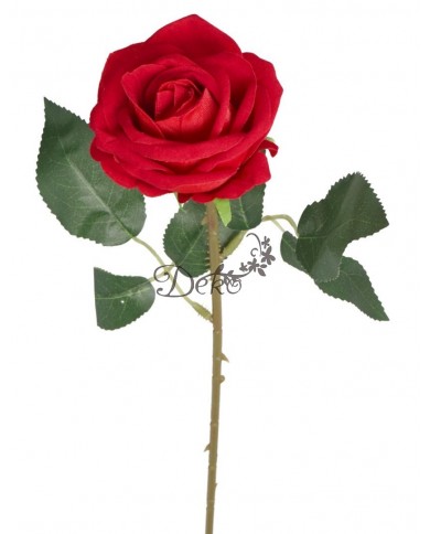 SZTUCZNE KWIATY RÓŻE RÓŻA ZAMSZOWA WELUROWA 46CM