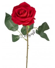 SZTUCZNE KWIATY RÓŻE RÓŻA ZAMSZOWA WELUROWA 46CM