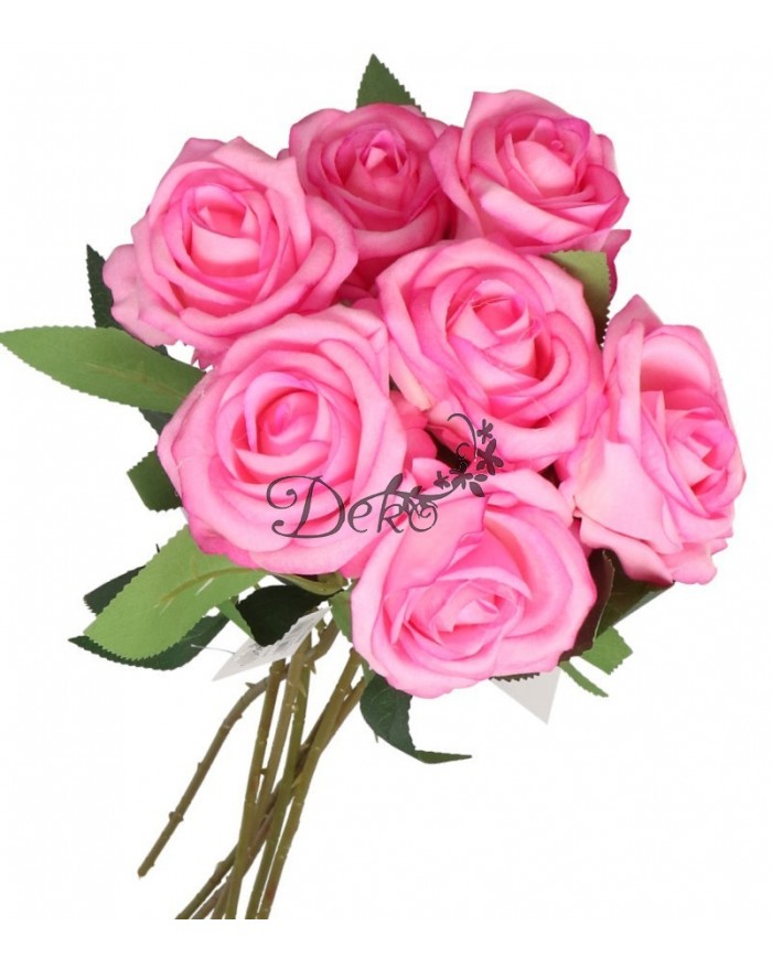 SZTUCZNE KWIATY RÓŻE RÓŻA ZAMSZOWA WELUROWA 46CM