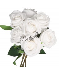 SZTUCZNE KWIATY RÓŻE RÓŻA ZAMSZOWA WELUROWA 46CM