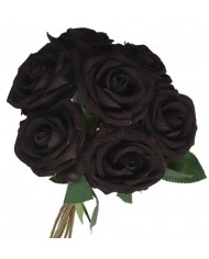 SZTUCZNE KWIATY RÓŻE RÓŻA ZAMSZOWA WELUROWA 46CM