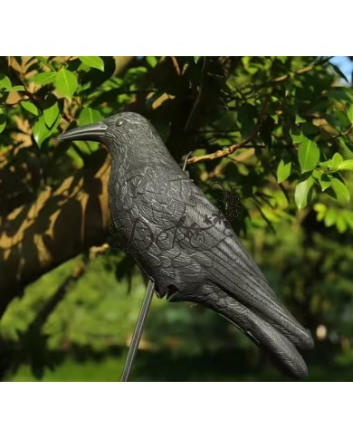 KRUK DUŻY ODSTRASZACZ GOŁĘBI PTAKÓW SZPAKÓW BALKON