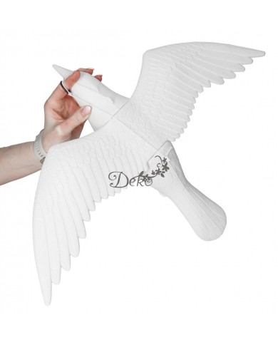 KRUK DUŻY NA BALKON ODSTRASZACZ PTAKÓW W LOCIE PREMIUM BIAŁY