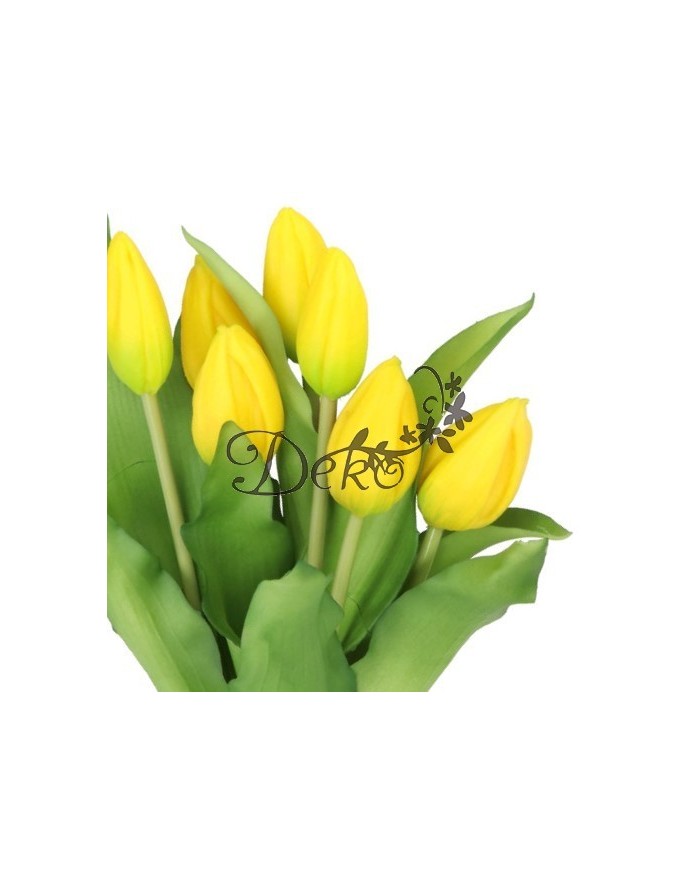 TULIPANY BUKIET TULIPANÓW GUMOWE GUMOWANE JAK ŻYWE 7SZT.