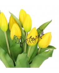 TULIPANY BUKIET TULIPANÓW GUMOWE GUMOWANE JAK ŻYWE 7SZT.