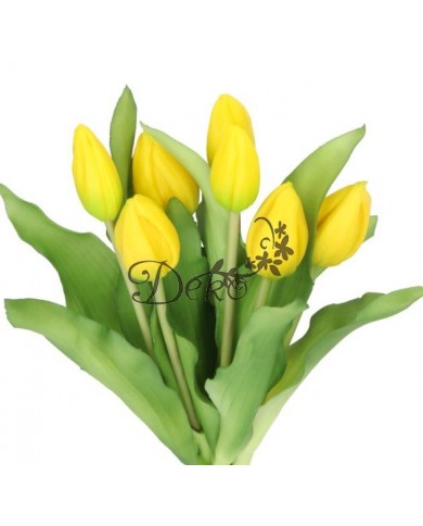 TULIPANY BUKIET TULIPANÓW GUMOWE GUMOWANE JAK ŻYWE 7SZT.