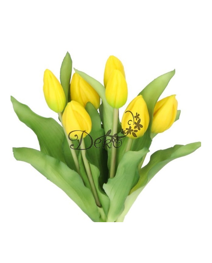 TULIPANY BUKIET TULIPANÓW GUMOWE GUMOWANE JAK ŻYWE 7SZT.