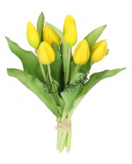 TULIPANY BUKIET TULIPANÓW GUMOWE GUMOWANE JAK ŻYWE 7SZT.