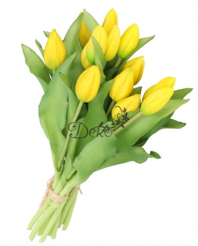 TULIPANY BUKIET TULIPANÓW GUMOWE GUMOWANE JAK ŻYWE 7SZT.