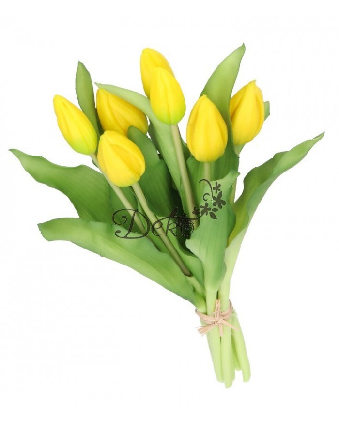 TULIPANY BUKIET TULIPANÓW GUMOWE GUMOWANE JAK ŻYWE 7SZT.
