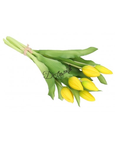 TULIPANY BUKIET TULIPANÓW GUMOWE GUMOWANE JAK ŻYWE 7SZT.