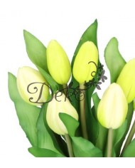 TULIPANY BUKIET TULIPANÓW GUMOWE GUMOWANE JAK ŻYWE 7SZT.