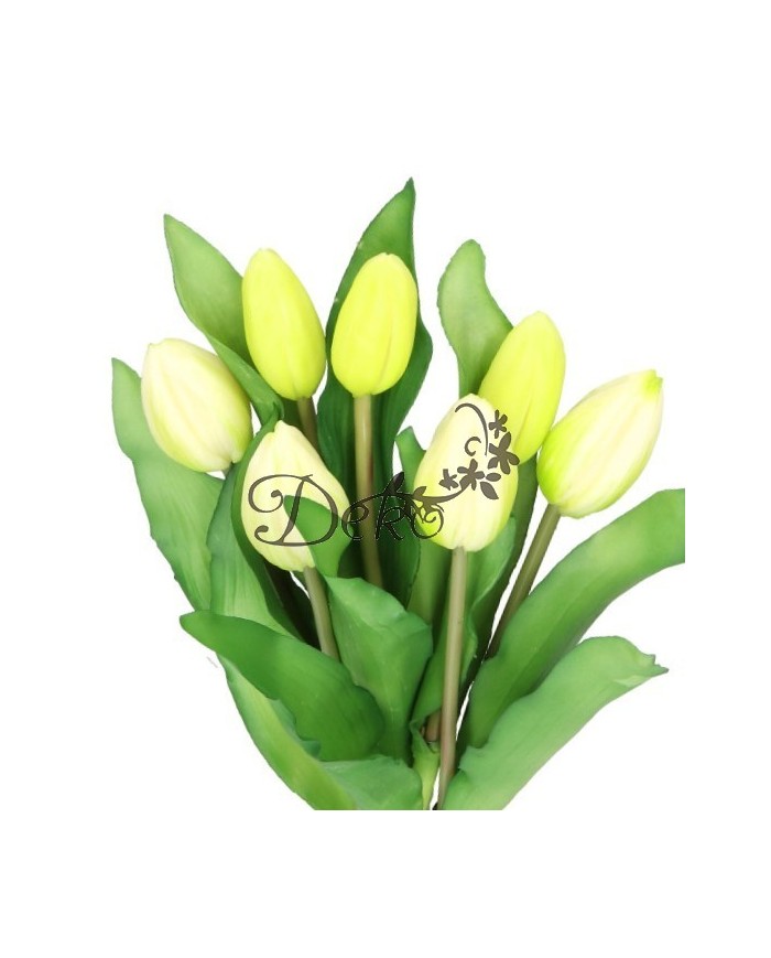 TULIPANY BUKIET TULIPANÓW GUMOWE GUMOWANE JAK ŻYWE 7SZT.