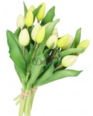 TULIPANY BUKIET TULIPANÓW GUMOWE GUMOWANE JAK ŻYWE 7SZT.