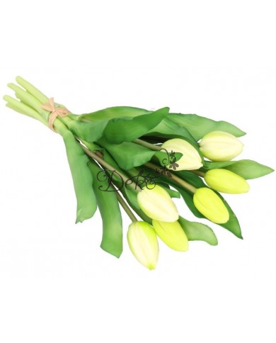 TULIPANY BUKIET TULIPANÓW GUMOWE GUMOWANE JAK ŻYWE 7SZT.
