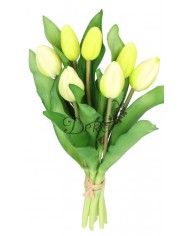 TULIPANY BUKIET TULIPANÓW GUMOWE GUMOWANE JAK ŻYWE 7SZT.