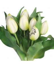 TULIPANY BUKIET TULIPANÓW GUMOWE GUMOWANE JAK ŻYWE 7SZT.