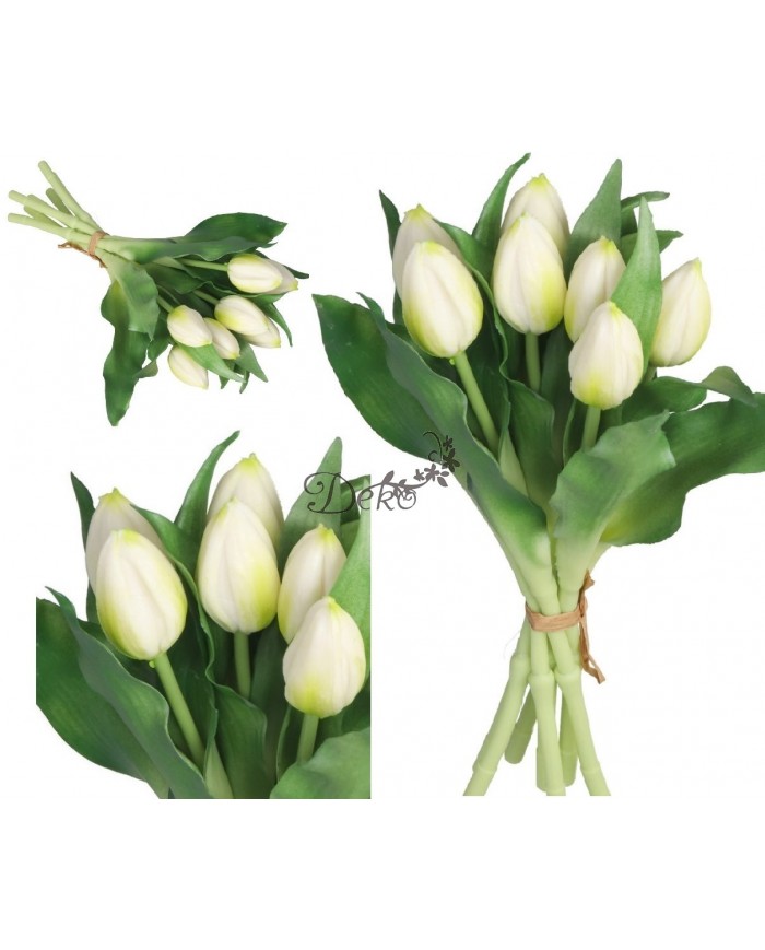 TULIPANY BUKIET TULIPANÓW GUMOWE GUMOWANE JAK ŻYWE 7SZT.