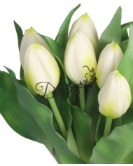 TULIPANY BUKIET TULIPANÓW GUMOWE GUMOWANE JAK ŻYWE 7SZT.