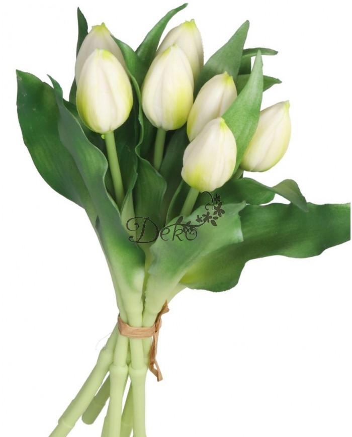 TULIPANY BUKIET TULIPANÓW GUMOWE GUMOWANE JAK ŻYWE 7SZT.