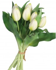 TULIPANY BUKIET TULIPANÓW GUMOWE GUMOWANE JAK ŻYWE 7SZT.