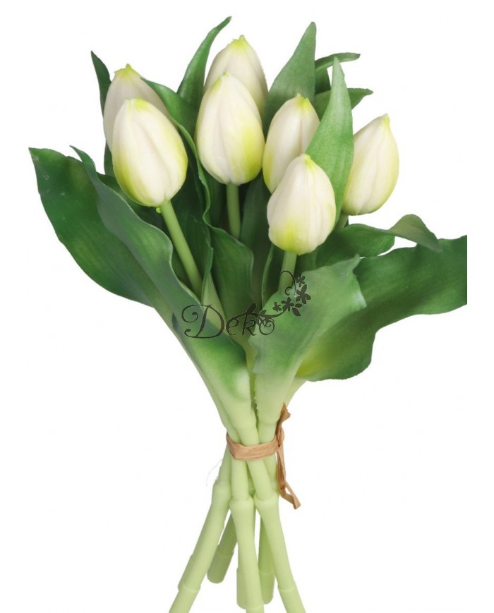 TULIPANY BUKIET TULIPANÓW GUMOWE GUMOWANE JAK ŻYWE 7SZT.