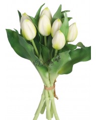 TULIPANY BUKIET TULIPANÓW GUMOWE GUMOWANE JAK ŻYWE 7SZT.