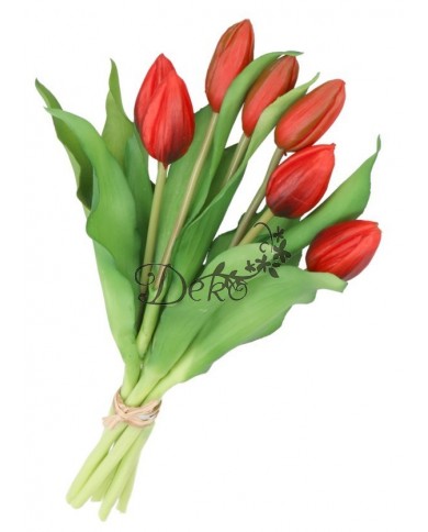 TULIPANY BUKIET TULIPANÓW GUMOWE GUMOWANE JAK ŻYWE 7SZT.