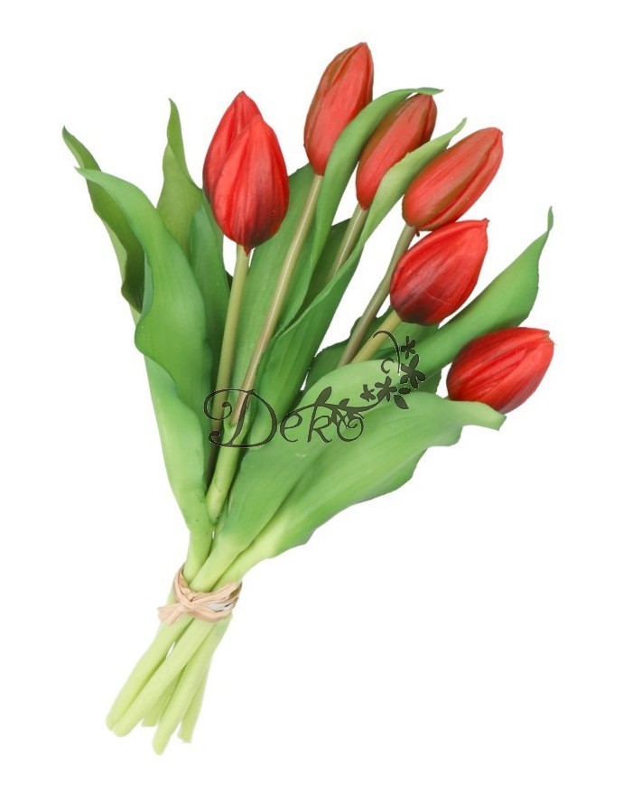 TULIPANY BUKIET TULIPANÓW GUMOWE GUMOWANE JAK ŻYWE 7SZT.