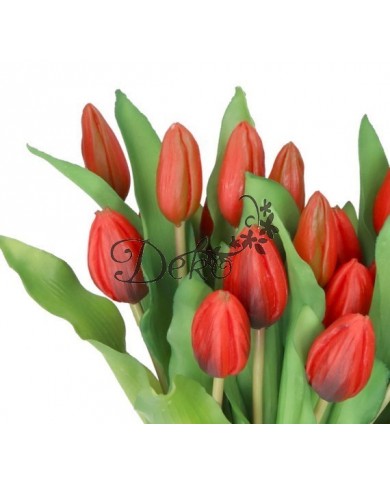 TULIPANY BUKIET TULIPANÓW GUMOWE GUMOWANE JAK ŻYWE 7SZT.