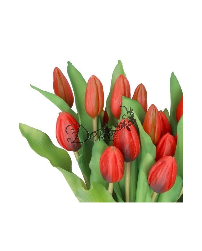 TULIPANY BUKIET TULIPANÓW GUMOWE GUMOWANE JAK ŻYWE 7SZT.