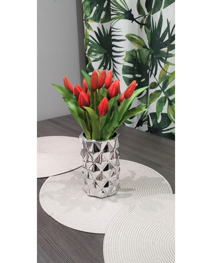 TULIPANY BUKIET TULIPANÓW GUMOWE GUMOWANE JAK ŻYWE 7SZT.