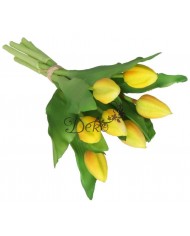 TULIPANY BUKIET TULIPANÓW GUMOWE GUMOWANE JAK ŻYWE 7SZT.