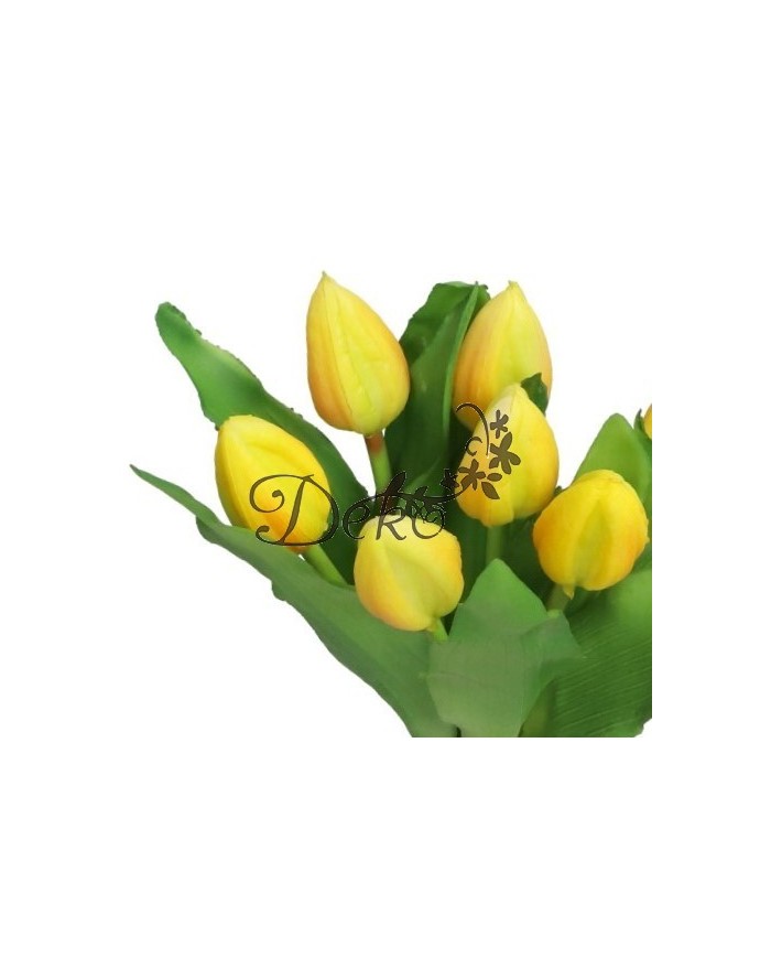 TULIPANY BUKIET TULIPANÓW GUMOWE GUMOWANE JAK ŻYWE 7SZT.