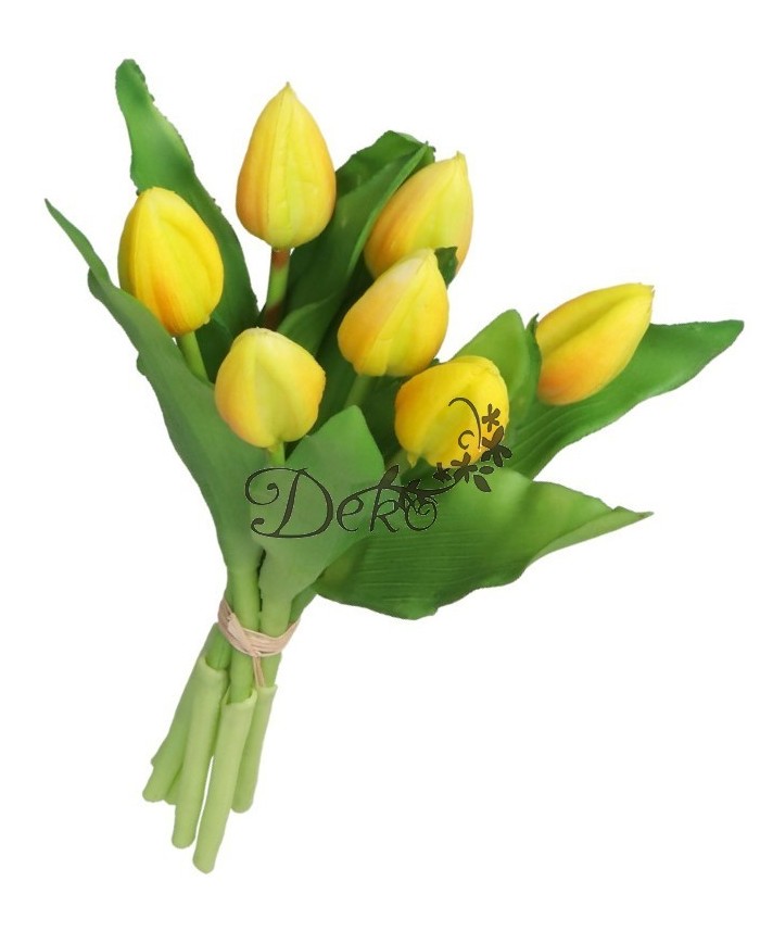 TULIPANY BUKIET TULIPANÓW GUMOWE GUMOWANE JAK ŻYWE 7SZT.