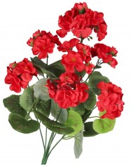 SZTUCZNE KWIATY ROŚLINY PELARGONIA BUKIET 45CM GĘSTY JAK ŻYWA