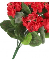 SZTUCZNE KWIATY ROŚLINY PELARGONIA BUKIET 45CM GĘSTY JAK ŻYWA