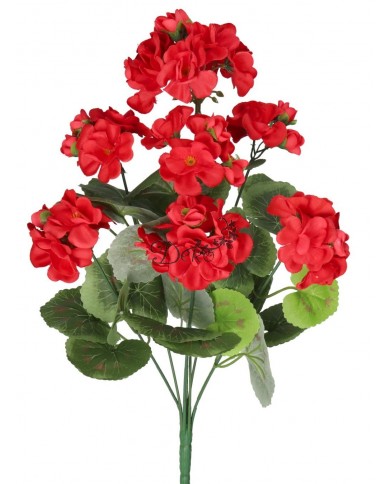 SZTUCZNE KWIATY ROŚLINY PELARGONIA BUKIET 45CM GĘSTY JAK ŻYWA