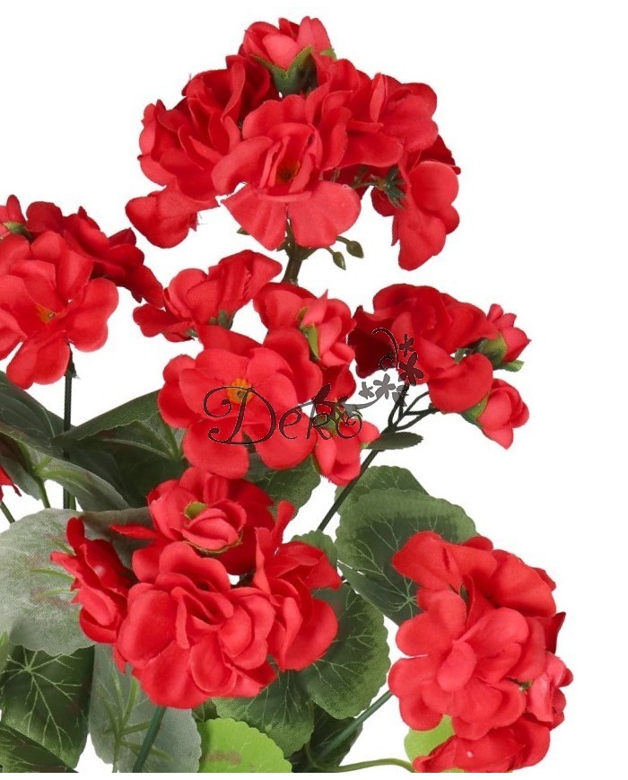 SZTUCZNE KWIATY ROŚLINY PELARGONIA BUKIET 45CM GĘSTY JAK ŻYWA