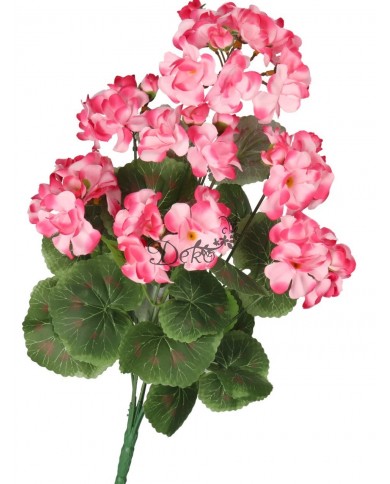 SZTUCZNE KWIATY ROŚLINY PELARGONIA BUKIET 45CM GĘSTY JAK ŻYWA