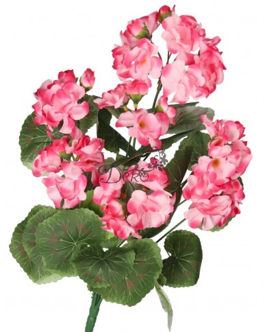 SZTUCZNE KWIATY ROŚLINY PELARGONIA BUKIET 45CM GĘSTY JAK ŻYWA