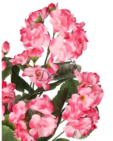 SZTUCZNE KWIATY ROŚLINY PELARGONIA BUKIET 45CM GĘSTY JAK ŻYWA