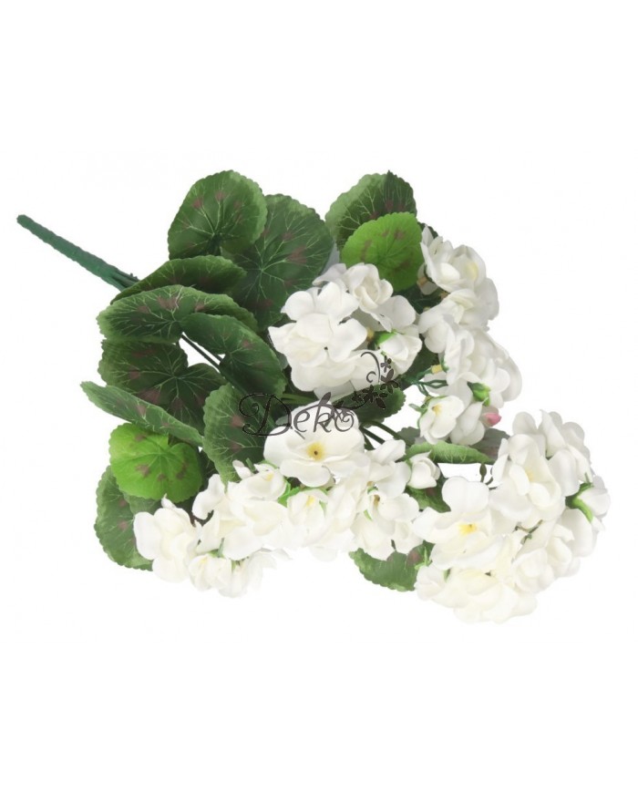 SZTUCZNE KWIATY ROŚLINY PELARGONIA BUKIET 45CM GĘSTY JAK ŻYWA
