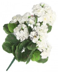 SZTUCZNE KWIATY ROŚLINY PELARGONIA BUKIET 45CM GĘSTY JAK ŻYWA